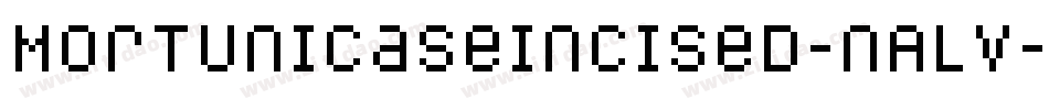 MortUnicaseIncised-nALV字体转换