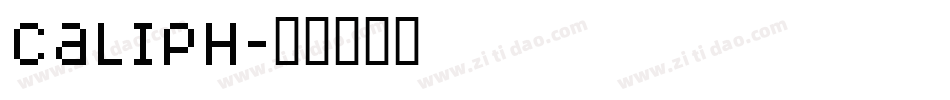 caliph字体转换