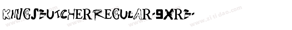 KingsButcherRegular-9xrB字体转换