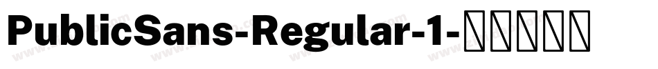 PublicSans-Regular-1字体转换