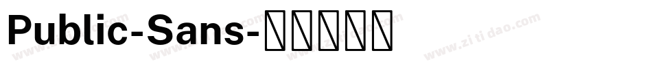 Public-Sans字体转换