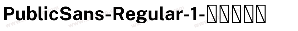 PublicSans-Regular-1字体转换