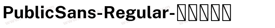 PublicSans-Regular字体转换