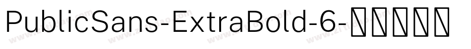 PublicSans-ExtraBold-6字体转换