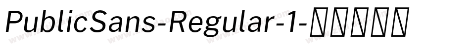 PublicSans-Regular-1字体转换