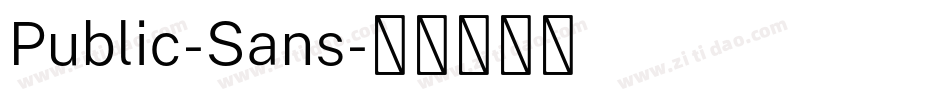 Public-Sans字体转换