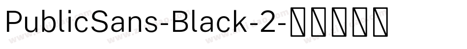 PublicSans-Black-2字体转换