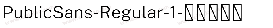 PublicSans-Regular-1字体转换