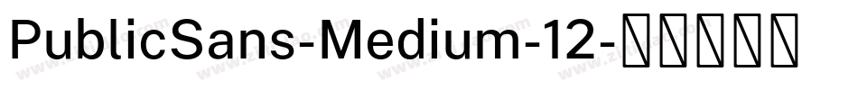 PublicSans-Medium-12字体转换