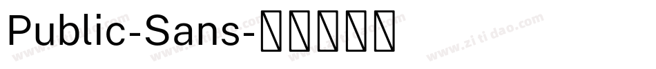 Public-Sans字体转换