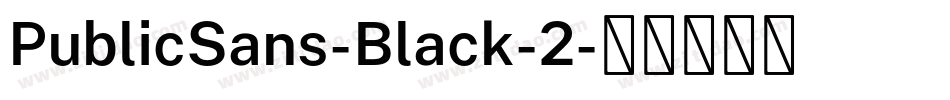 PublicSans-Black-2字体转换