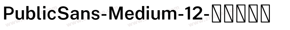 PublicSans-Medium-12字体转换