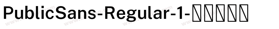 PublicSans-Regular-1字体转换
