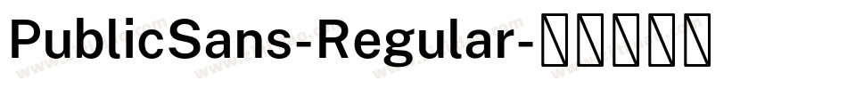 PublicSans-Regular字体转换