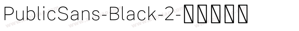 PublicSans-Black-2字体转换