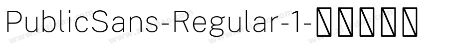 PublicSans-Regular-1字体转换