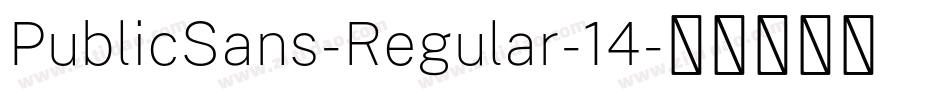 PublicSans-Regular-14字体转换
