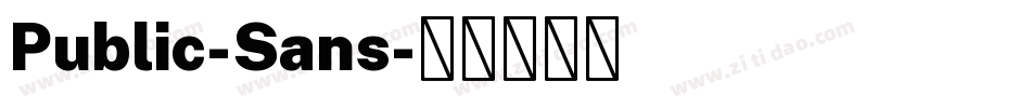 Public-Sans字体转换