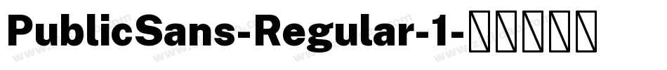 PublicSans-Regular-1字体转换