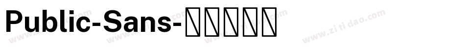 Public-Sans字体转换