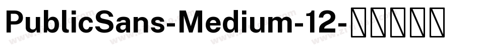 PublicSans-Medium-12字体转换