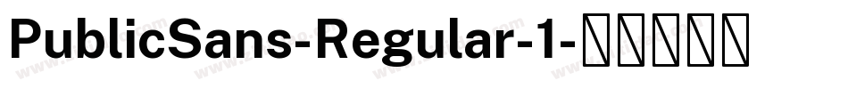 PublicSans-Regular-1字体转换