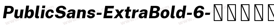 PublicSans-ExtraBold-6字体转换