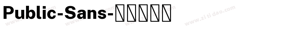 Public-Sans字体转换