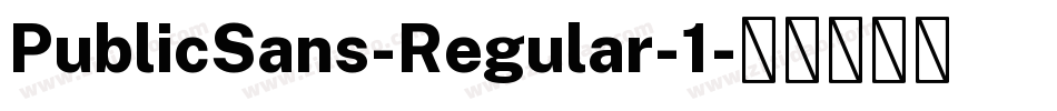 PublicSans-Regular-1字体转换