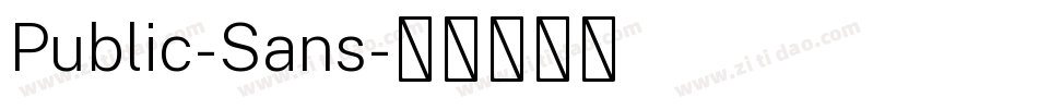 Public-Sans字体转换