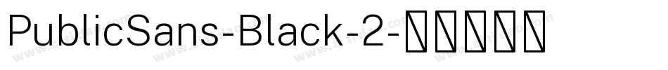PublicSans-Black-2字体转换