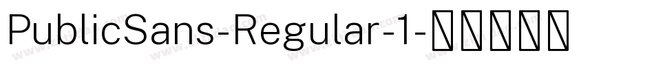 PublicSans-Regular-1字体转换