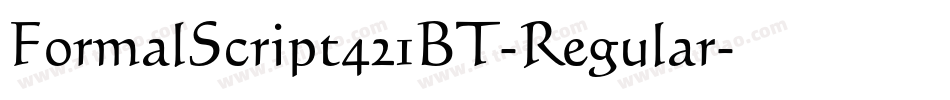 FormalScript421BT-Regular字体转换
