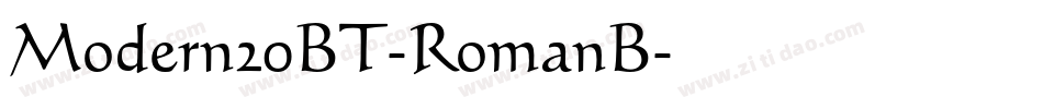 Modern20BT-RomanB字体转换