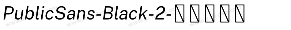 PublicSans-Black-2字体转换