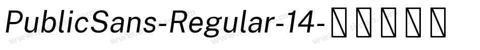 PublicSans-Regular-14字体转换