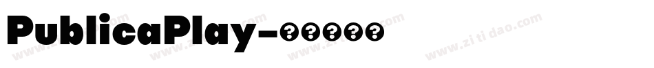 PublicaPlay字体转换
