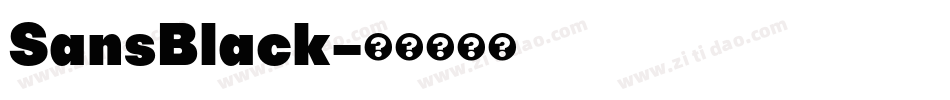 SansBlack字体转换