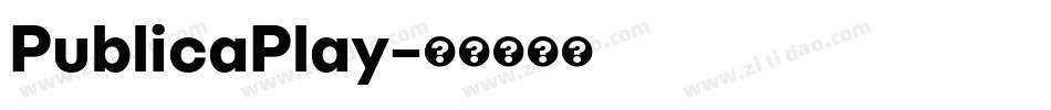 PublicaPlay字体转换