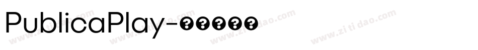 PublicaPlay字体转换