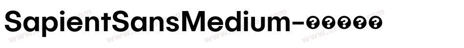 SapientSansMedium字体转换