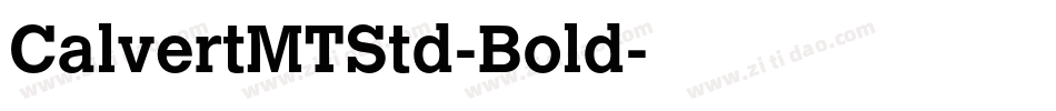 CalvertMTStd-Bold字体转换