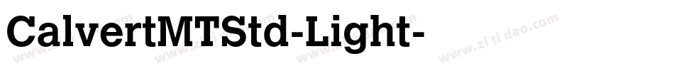 CalvertMTStd-Light字体转换