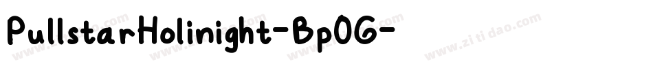 PullstarHolinight-Bp0G字体转换