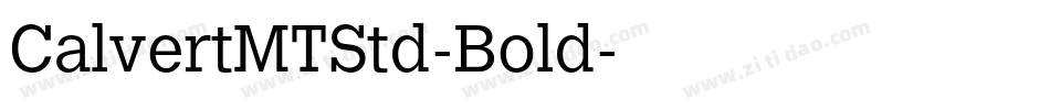 CalvertMTStd-Bold字体转换