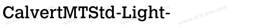 CalvertMTStd-Light字体转换