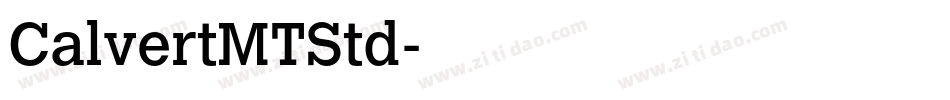 CalvertMTStd字体转换