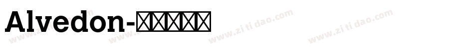 Alvedon字体转换