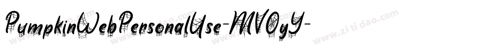 PumpkinWebPersonalUse-MVOyY字体转换