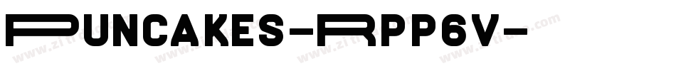 Puncakes-Rpp6V字体转换